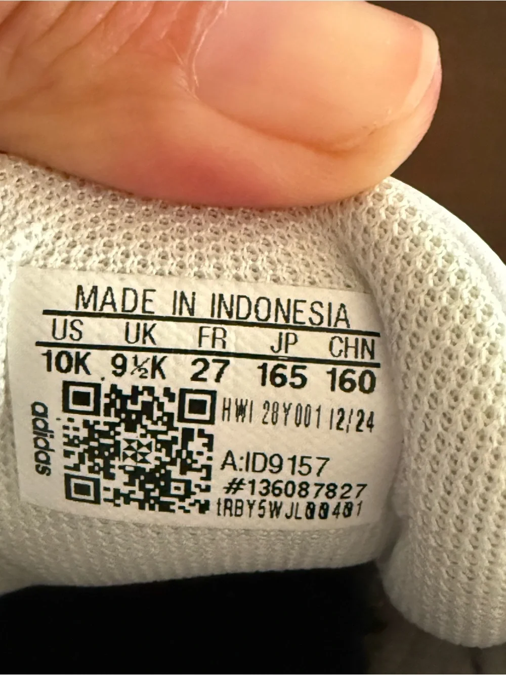 Toddler Adidas VL Court 3.0 tennis shoes size 10